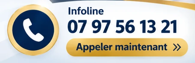 Infoline : 07 97 56 13 21. Appeler maintenant.